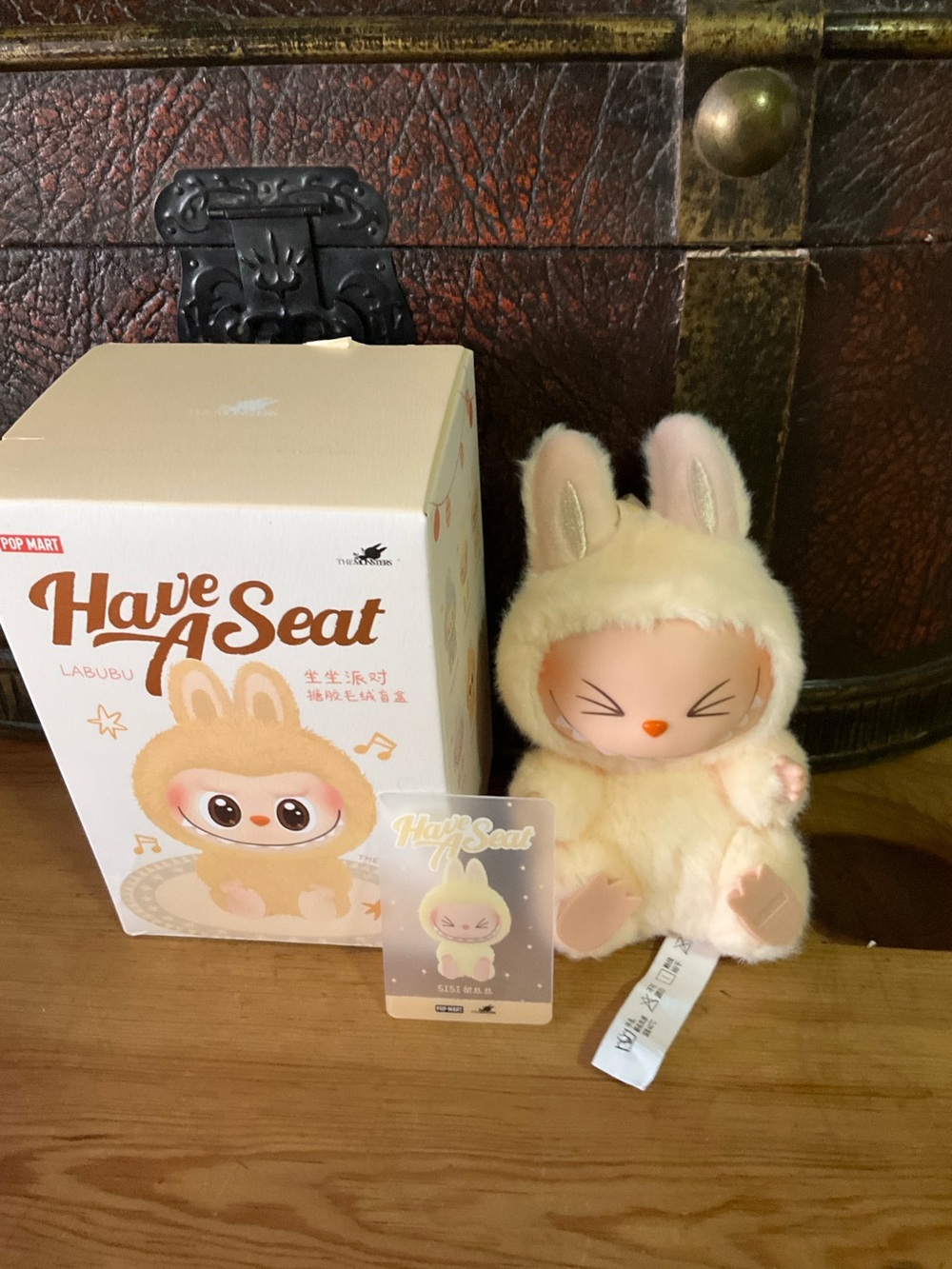 POP MART Plush Box with Cream & Pink Bunny Plush